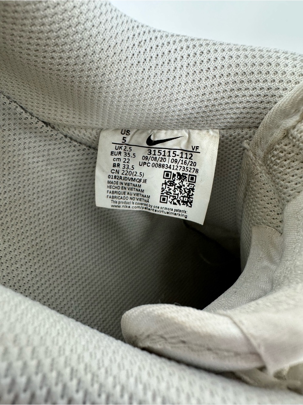 NIKE Air Force 1 "07 Low Rise Women Athletic White Shoe Sneakers Size 5 - Picture 13 of 14